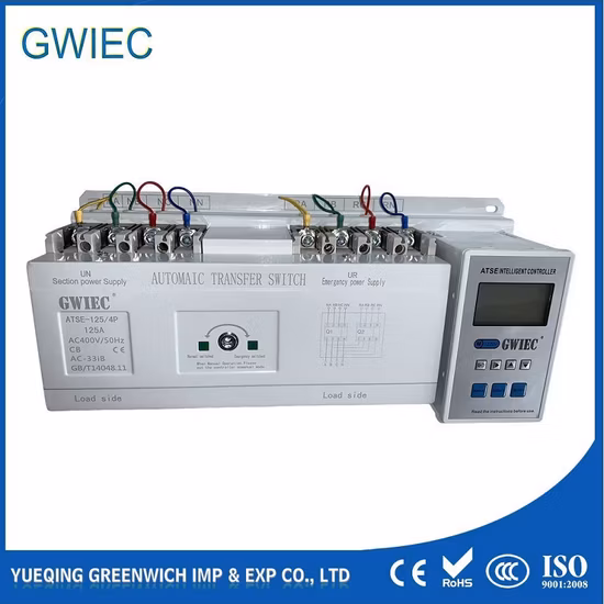Hot Sale Dual Power 100A CB Class ATS 4p Change Over Automatic Transfer Switch