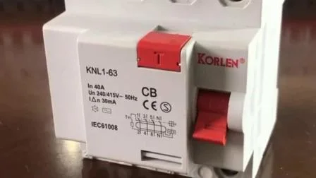 Korlen Residual Current Circuit Breaker RCCB F360 Series CB 63A