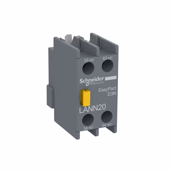 Lann22nschneid Contactor Auxiliary Contact Is Installed with Two Normally Open Contact Module